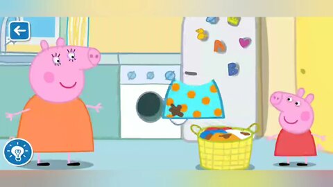 World Of Peppa Pig (Playtime) - Play And Learn - Mummy Pig Washing Clothes Game - All Levels