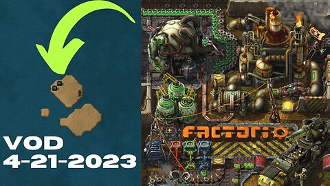 Stranded MOD - Building for that end game experience in Factorio! (4/21/2023 VOD) #factorio #twitch