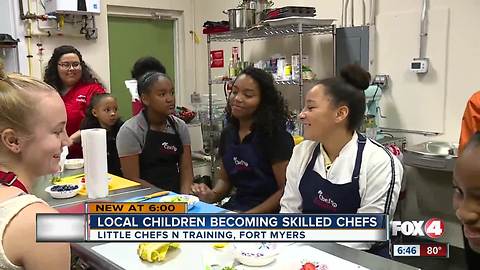 Kids are learning how to cook