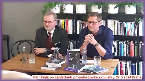 Petr Fiala vs Propalestinska aktivistka 27.5.2024 Praha