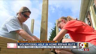 Volunteers help in home repair blitz