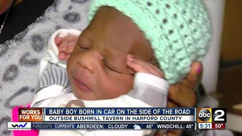 Mother welcomes baby after giving birth on side of the road