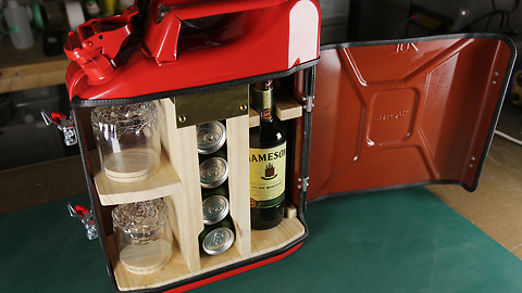 Crafty Man Shows How To Make A Handy Mini Bar