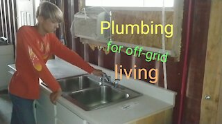Plumbing in our Shipping Container Cabin