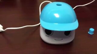 Mini USB personal desktop cartoon faced humidifier test and review