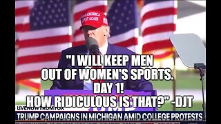 President Trump Vows to Protect Women's Sports: 0001M