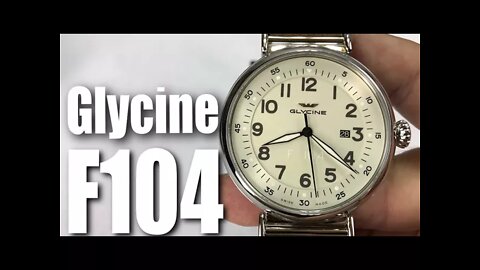 Glycine F104 Silver Dial Automatic 48mm Watch GL0125 Review and Comparison to the Limited Edition