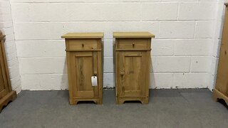 Pair Of Large Antique Pine Bedside Cupboards (Y3351C) @PinefindersCoUk