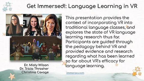 Language Learning in Virtual Reality