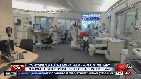 California hospitals to get extra help from the military