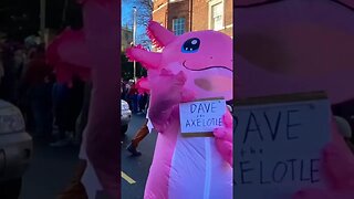 Oswestry Christmas Parade with Indiana Joe! #viral #dinosaur #christmas