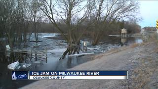 Ice jams on Milwaukee River could cause flooding for some residents