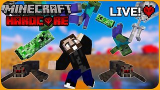 Building an Automatic MOB FARM in Minecraft Hardcore Survival 1.19.2 / Live Stream [S5 | EP16]
