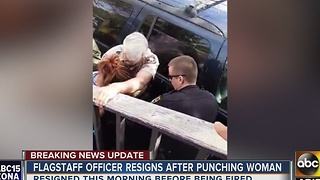Flagstaff officer steps down after punching woman