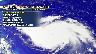 Hurricane Dorian forecast to become dangerous Category 3 storm today