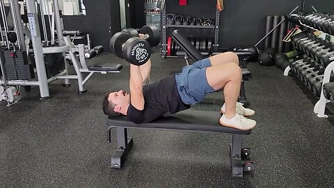 Dumbbell Decline Chest Press on Bench