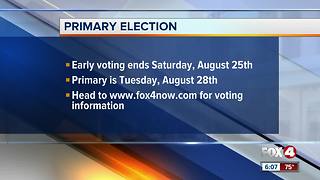 Early voting ends tomorrow in Lee County