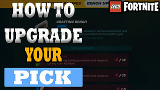 How To Upgrade Your Pickaxe In LEGO Fortnite