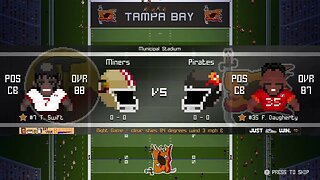 EFL:1-14- Tampa Bay Pirates (1-0) Defeat San Francisco Miners (0-1) -24-13- Legend Bowl - Week 1