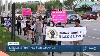 Collier County Youth for Black Lives holds demonstration for change.