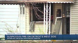 Suspicious fire on Detroit's west side being investigated