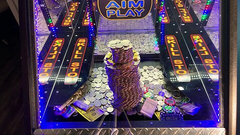 Huge Money Quarter Tower! Will it come down Live? High Stakes a coin Ousher