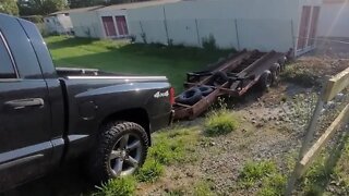 This Trailer Fell Off The Hitch And Fell Down Hill | 48re Swapped 12 Valve Runs Again