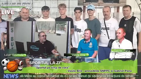 LIVE – TV NEWS BUZAU – “SPORTUL LA ZI" - Bita Vasile - presedinte SNPPC si Gabriel Pana