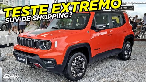 NOVO JEEP RENEGADE TRAILHWAK 2023 SUV DE SHOPPING? TEST DRIVE EXTREMO DE SUSPENSÃO E TRAÇÃO 4X4