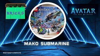 Lego Avatar: The Way of Water Mako Submarine review - set 75577 - 553 pcs