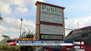 Burglars target Lehigh Acres Business Plaza