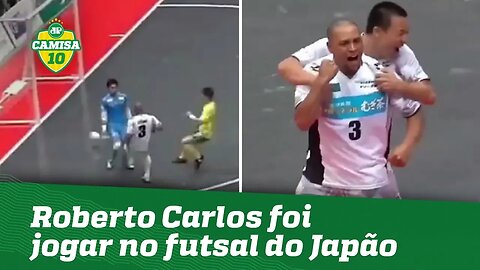 Roberto Carlos foi jogar no futsal do Japão e... OLHA o que FEZ!