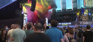 Bands celebrate the return of live music on Fremont Street