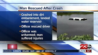 Man rescued after crash