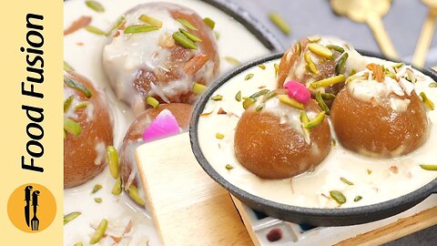 Sizzling Gulaab Jaman recipe by Food Fussion.