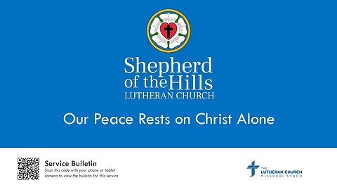 ADVENT 3 MIDWEEK: OUR PEACE RESTS ON CHRIST ALONE (2023-12-20)