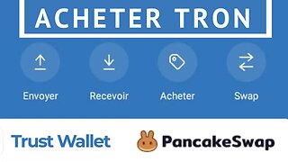 Acheter crypto Tron trx trust wallet Dapp swap BNB