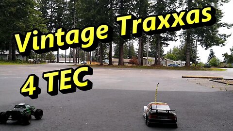 Vintage Traxxas 4 Tec Parking lot run