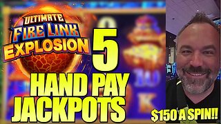 The Unlucky Voucher Lands Me 5 HUGE JACKPOTS on Fire Link Explosion #casino