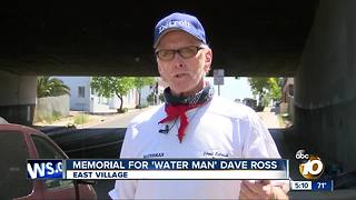 Memorial for "Water Man" David Ross