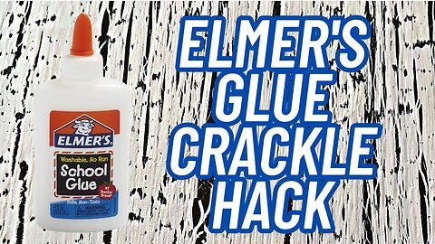 Crackle Paint and Distress your DIYS with Elmer's glue