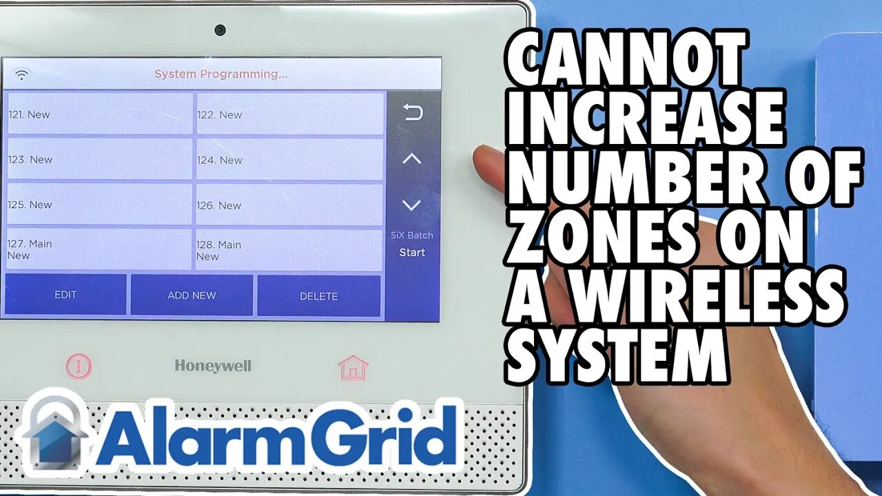 Zone Number System Number of Zones On a Wireless System Cannot be Increased