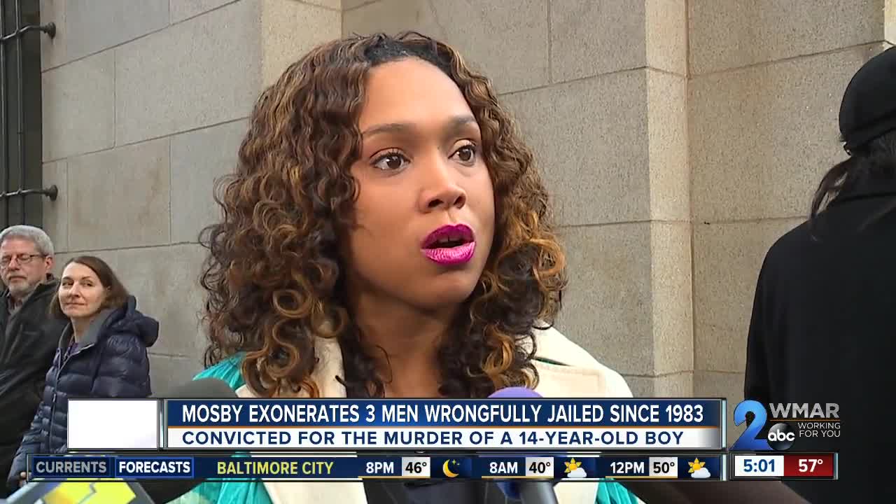 Mosby exonerates three men wrongfully jailed since 1983