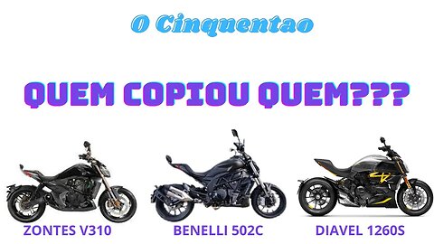 Quem copiou quem????? #zontes #motos #ocinquentao