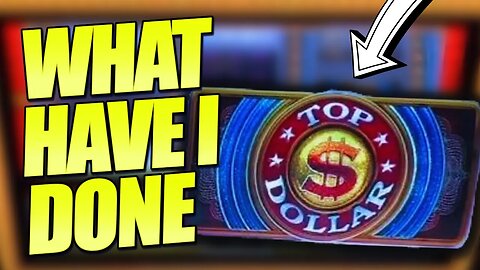 OMG!! THE MISTAKE THAT COST ME A BIG ONE!! TOP DOLLAR SLOT MACHINE LIVE