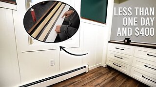 The CHEAPEST and EASIEST way to do Wainscoting!