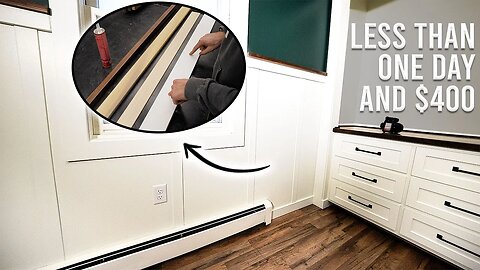 The CHEAPEST and EASIEST way to do Wainscoting!