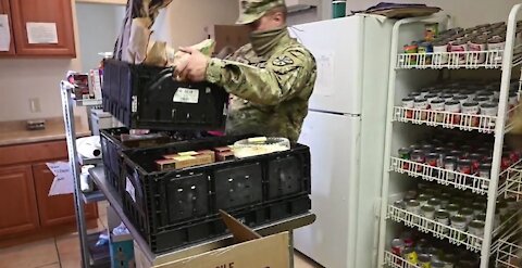 Arizona Guard stocks food at Williams Food Bank