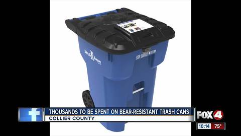 FWC gives Collier County $45,000 for bear-resistant trash cans