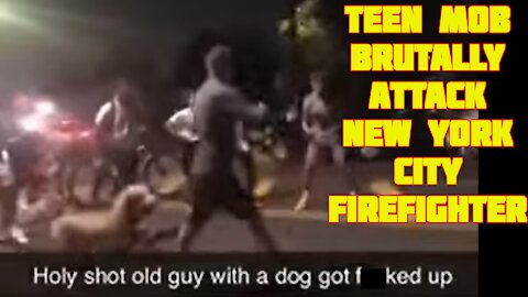 Horrific Video Shows Teen Mob Brutally Attack New York City Firefighter Who Was Walking His Dog